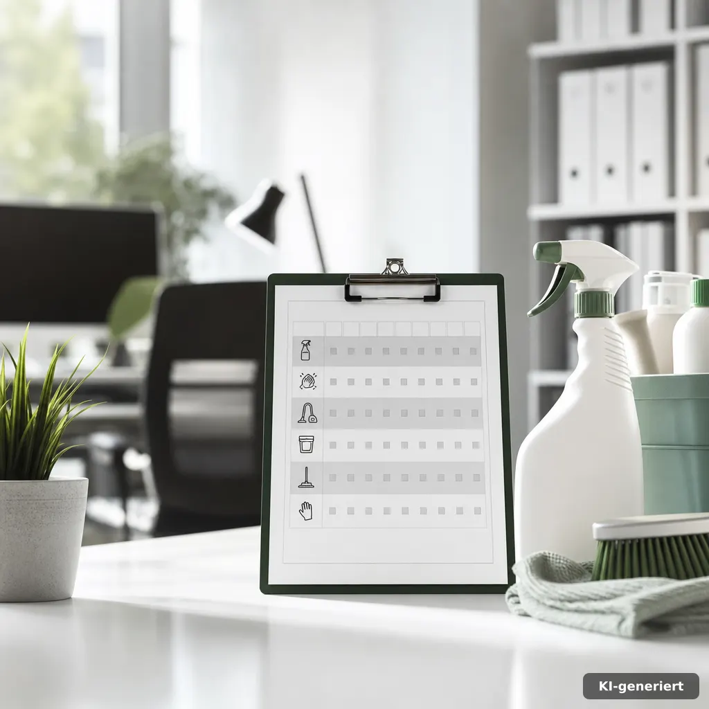 Serviceplan auf dem Tisch – Grundlage für klare Abläufe beim Hausmeisterservice